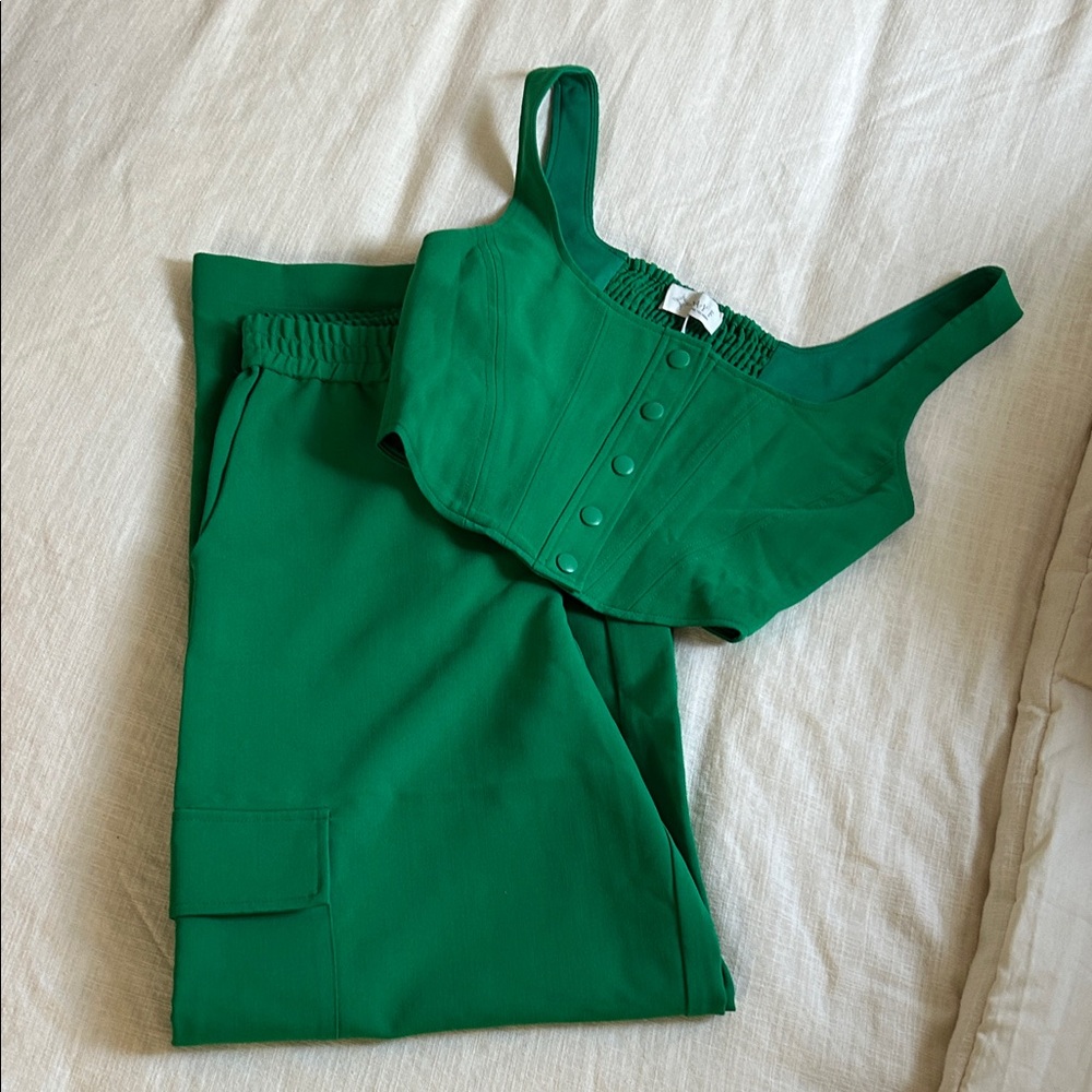 Wayf Emerald Green Jumpsuit
